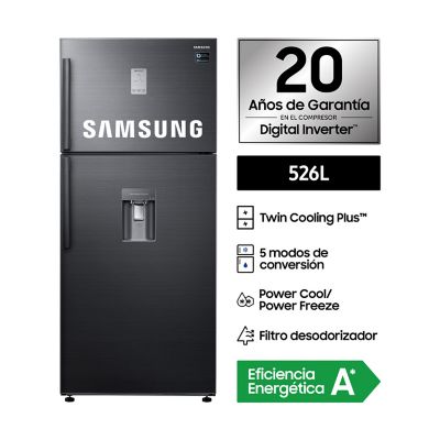 Refrigeradora 526 lt RT53K6541BS/PE Negro Inox