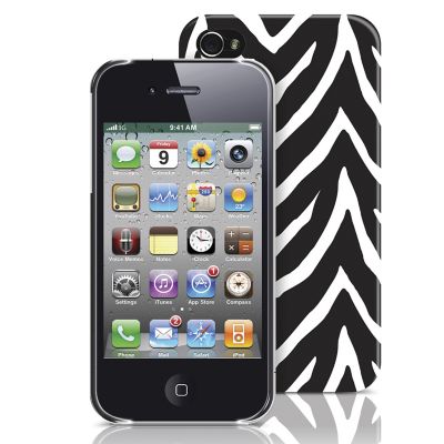 Carcasa para iPhone 4/4S PC Blanco/Negro