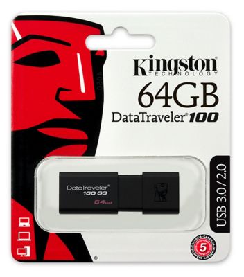Memoria USB Kingston 64GB DataTraveler 100 G3