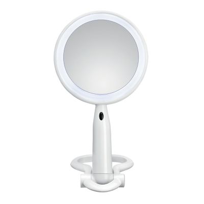 Espejo  De Doble Cara 1X/3X C/Luz LED Blanco
