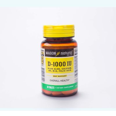 Vitamina D 1000 Plus Aloe Calcium B6 B12 Acido Folico