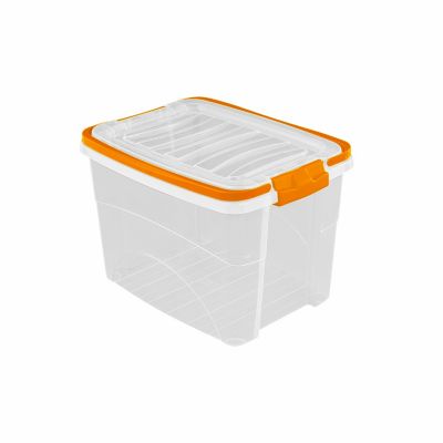 Caja Organizadora Utilisima Alta 19 Litros Naranja