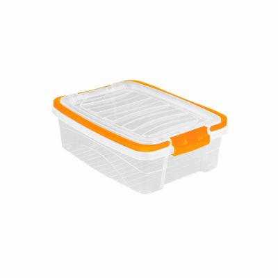 Caja Organizadora Utilisima Baja 8.5 Litros Naranja