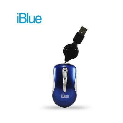 Mouse Iblue Micro Retractil Xmk-977 Azul
