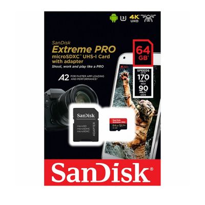 Memoria Micro SD SanDisk Extreme Pro 64GB UHS-I 170Mb/s A2