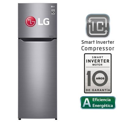 Refrigeradora 254 LT Top Mount LG con Door Cooling GT29BPPDC Plateada