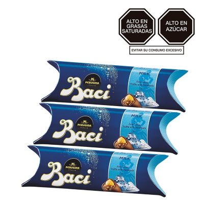 Pack x 3 Baci Chocolate De Leche Tubo 37.5gr