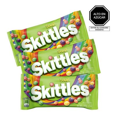 Pack x 3 Skittles Sour Candy 51gr
