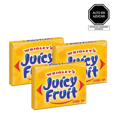 Pack x 3 Wrigley'S Juicy Fruit Slim Pack