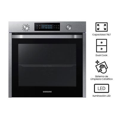Horno Eléctrico Dual Cook, Stainless Steel 60 cm