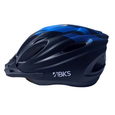 Casco De Bicicleta BKS Para Adultos Racing Talla M Negro y Azul