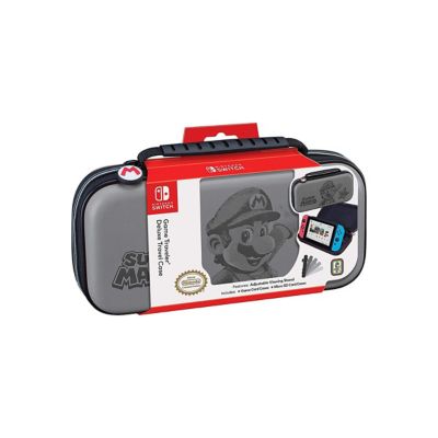N. Switch Super Mario Gris Deluxe Travel Case