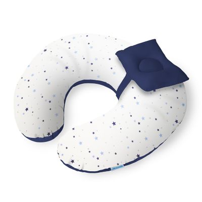 Almohada de Lactancia Croissi Pillow Azul Estrellas Monchitos