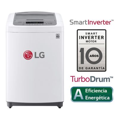 Lavadora 16 Kg LG Carga Superior  Smart Inverter WT16WPB Blanca