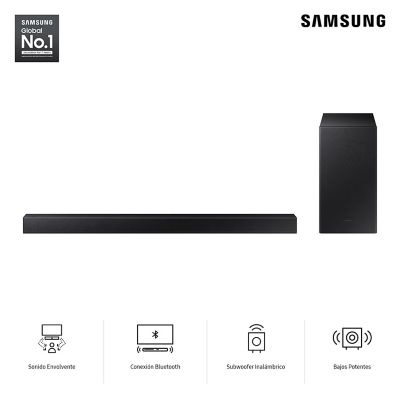 Soundbar Samsung Bluetooth 300W 2.1 CH HW-A450/PE (2021)