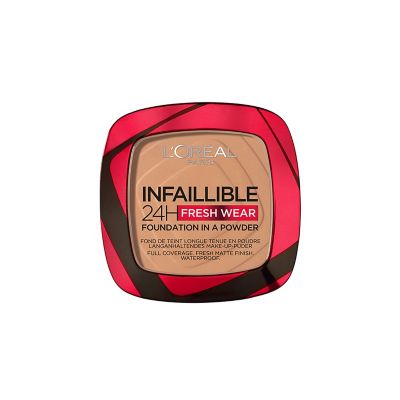 Polvos Compactos Infallible 24H Fresh Wear Tono Golden Sun 9g L'Oréal Paris Maquillaje