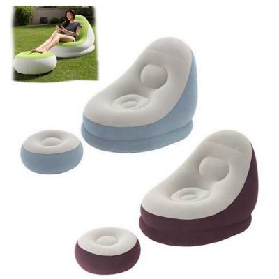 Sillon Inflable Con Poof