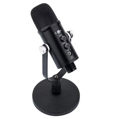 Micrófono Profesional De Mesa Black Streaming