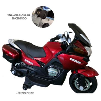 Yamaha moto asiento doble Rojo