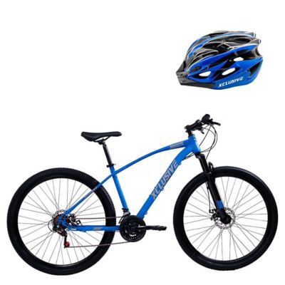 Bicicleta Acero 29 AG + Casco Azul