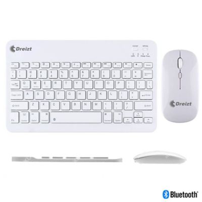 Kit Teclado Y Mouse Bluetooth DT100 Blanco