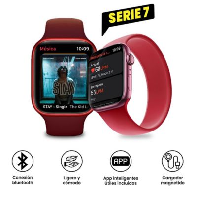 Smart Watch Serie 7 - Rojo