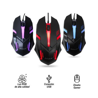 Mouse Gamer Luces Estilo RGB