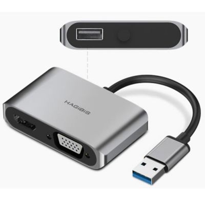 Adaptador USB 3.0 a HDMI VGA USB Win Mac Hagi