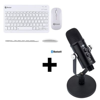 Combo Teclado Y Mouse Bluetooth + Micrófono