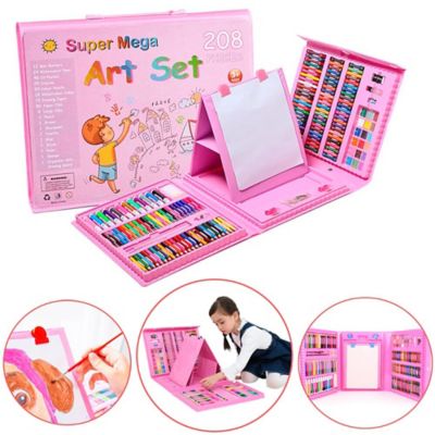 Super Mega Kit Set de Arte y Dibujo 208 Pzs-R