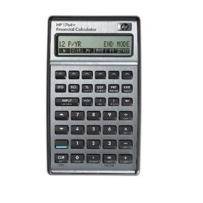 Calculadora financiera HP 17BII+ plateado