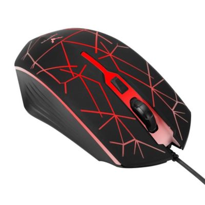 Combo Gaming Mouse + Mouse Pad X66 Negro
