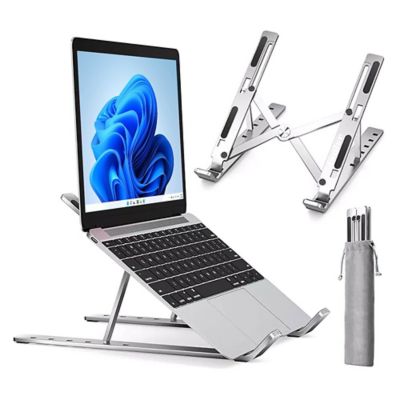 Soporte Aluminio Plegable Laptop Graduable