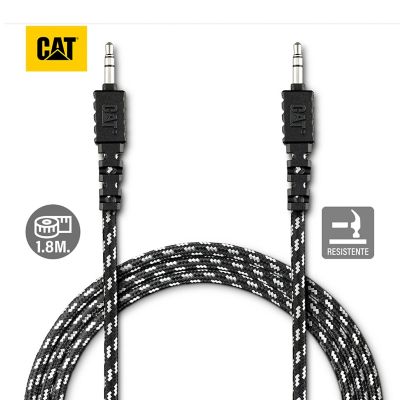 Cable Auxiliar CAT Resistente De Audio 3.5mm a 3.5mm 1.8 Metros