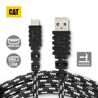 Cable Carga Y Datos CAT Resistente USB-Micro USB 1.8 Metros
