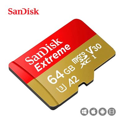 Memoria Micro SD Sandisk Extreme 64GB UHS-I U3 A2 160 Mbp/s