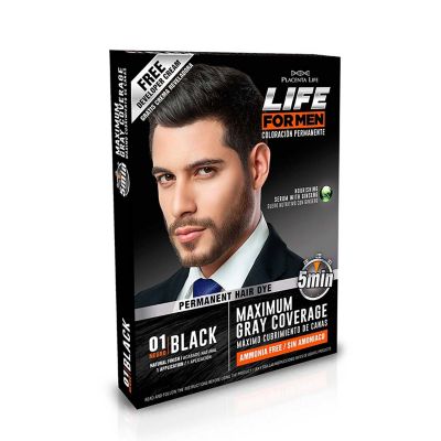 LIFE FOR MEN Tinte Hombre PACK 6 und. Negro