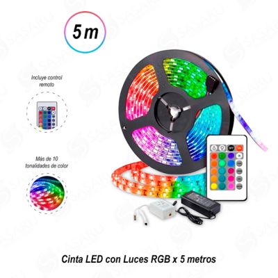 Cinta LED con Luces RGB x 5 metros