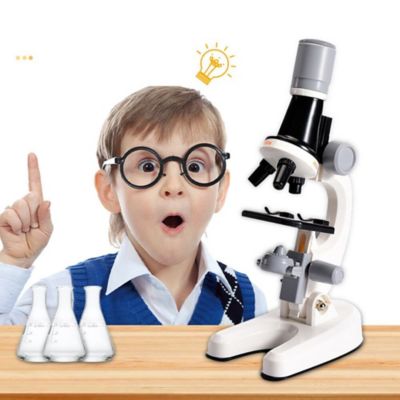 Microscopio Científico Blanco para Niños