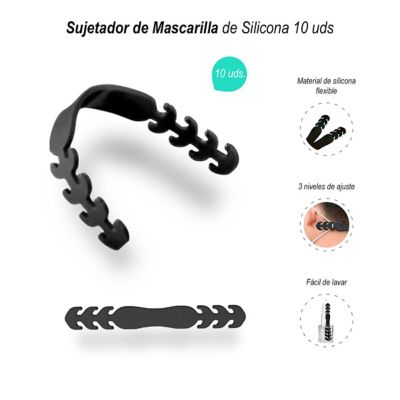 Sujetador de Mascarilla de Silicona 10 uds