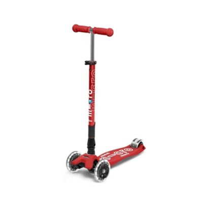 Scooter Maxi Deluxe Foldable LED Rojo