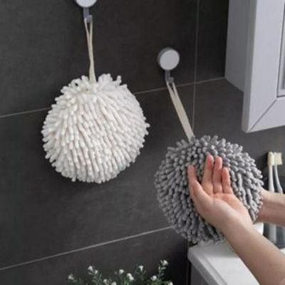 Secador de manos baño cocina de microfibra gris