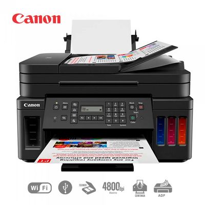 Impresora CANON Multifuncional Inalámbrica de Tinta Continua  PIXMA G7010 CON WIFI/ETHERNET Negro 