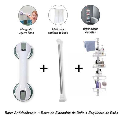 Barra Extensión+Esquinero+Barra Antideslizante