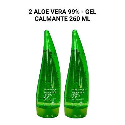 2 Aloe Vera 99% - Gel Calmante 260ml