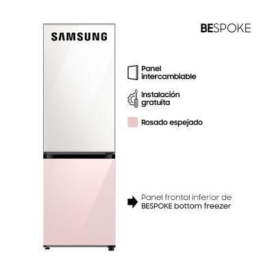 Panel Frontal inferior para refrigeradora Bespoke Bottom Freezer (BMF) Rosado