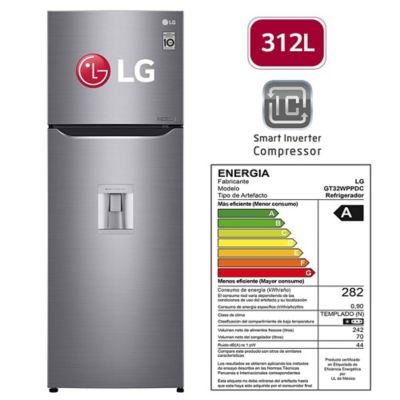 Refrigeradora Lg312Lt Plateada Doorcooling Disp