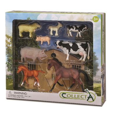 Set de Animales de la Granja Collecta 8 piezas