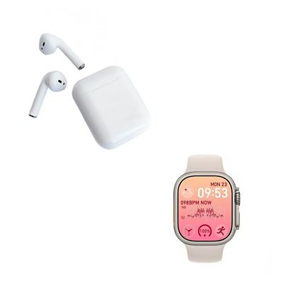Smartwatch GS8 Ultra Blanco e I12 Blanco
