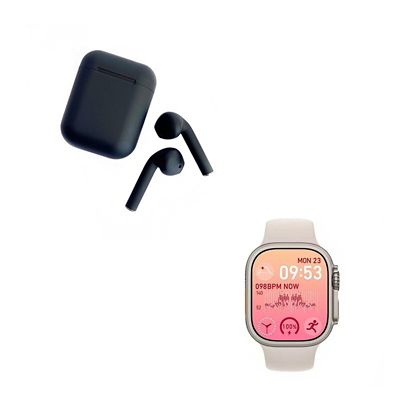 Smartwatch Gs8 Ultra Blanco E I12 Negro